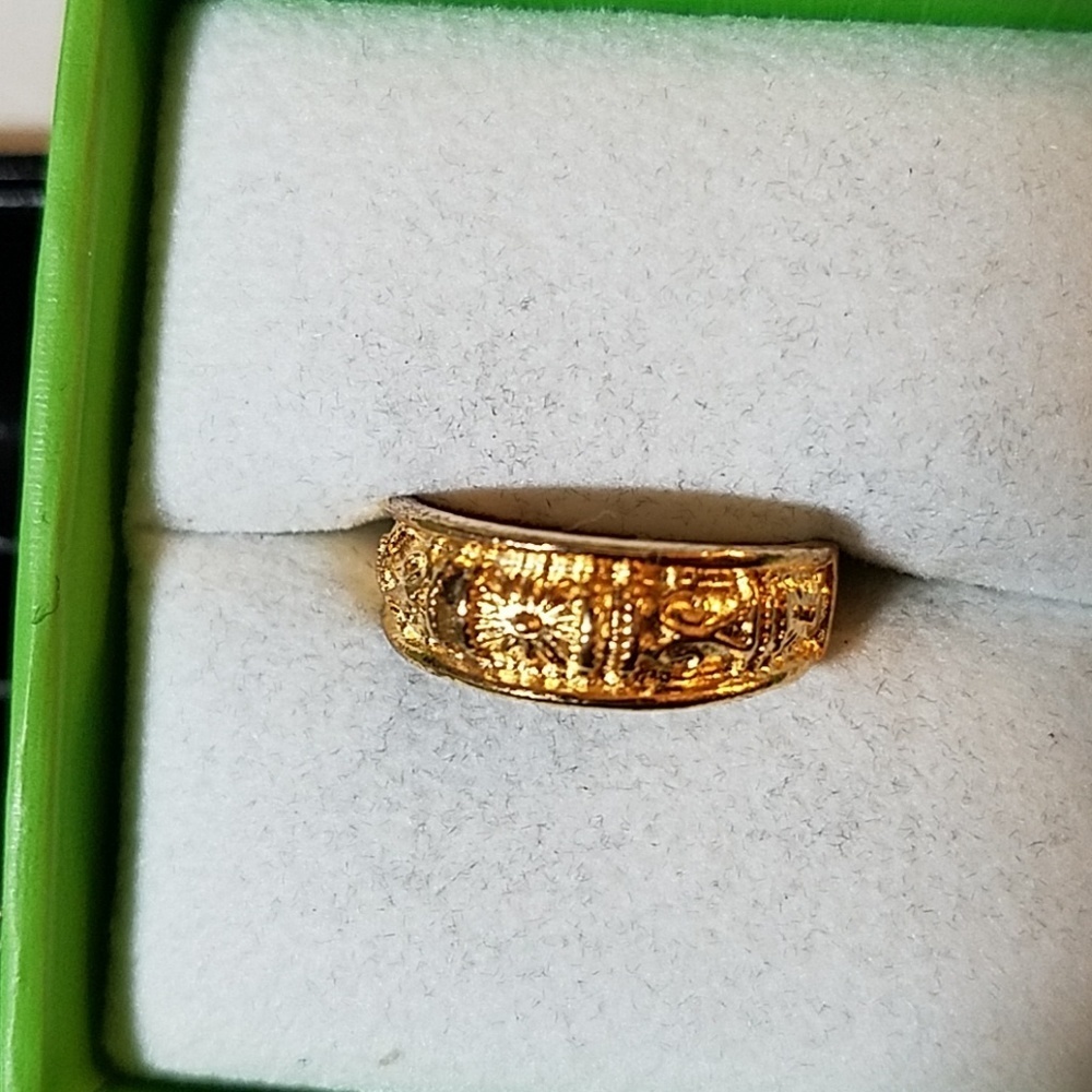 Rope Band Gold Tone Size 6